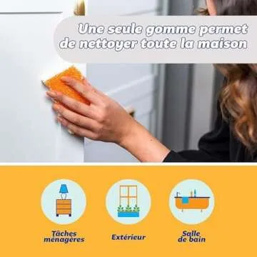 Scrub Daddy Eraser Daddy 10x, Magic Eraser Sponge for Painted Walls, Skirting Board Cleaner, Melamine Sponges, Dual-Sided Scrubber Pads, All Purpose Cleaning Sponges, Magical Mark Remover, 2 Pack