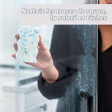 Scrub Daddy Eraser Daddy 10x, Magic Eraser Sponge for Painted Walls, Skirting Board Cleaner, Melamine Sponges, Dual-Sided Scrubber Pads, All Purpose Cleaning Sponges, Magical Mark Remover, 2 Pack