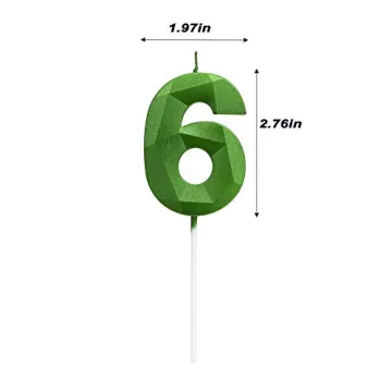 Green Happy Birthday Cake Candles for All Occasions