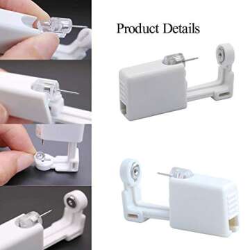Lyuxzad Nose Piercing Gun - 2 Pack Easy Nose Piercing Kit
