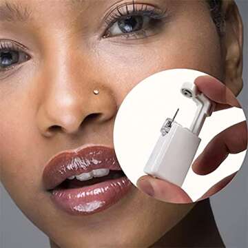 Lyuxzad Nose Piercing Gun - 2 Pack Easy Nose Piercing Kit