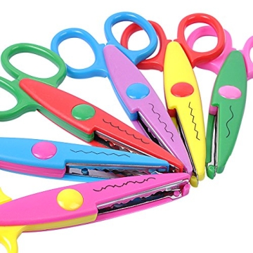 UCEC Craft Scissors Decorative Edge 6 Pack for Kids and Adults