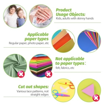 UCEC Craft Scissors Decorative Edge 6 Pack for Kids and Adults