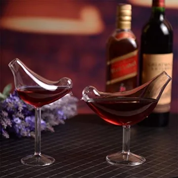 FEIlei Bird-Shaped Cocktail Goblet Glass - Unique Creativity