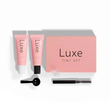 Luxe Cosmetics -NEW VERSION 2024 Black Color Set for Lashes and Brows - Long Lasting Temporary Color (Up to 4 Weeks) - Vegan & Cruelty-Free - For Salon & Home Use