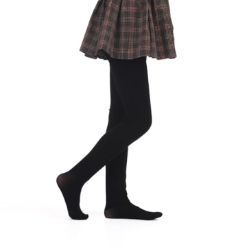 Fleece Lined Dance Tights for Girls - Winter Comfort