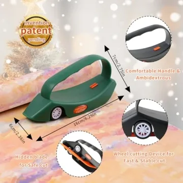 LIZAAL Wrapping Paper Cutter | Perfect for All Occasions