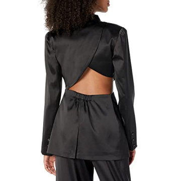 Elegant Porsha Williams Black Cut-Out Waist Blazer