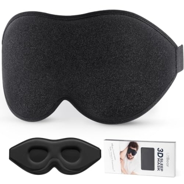 LitBear Sleep Mask for Side Sleepers - Comfortable Eye Mask for Sleep
