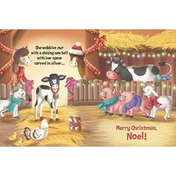 Christmas On The Farm Children's Board Book for Toddlers