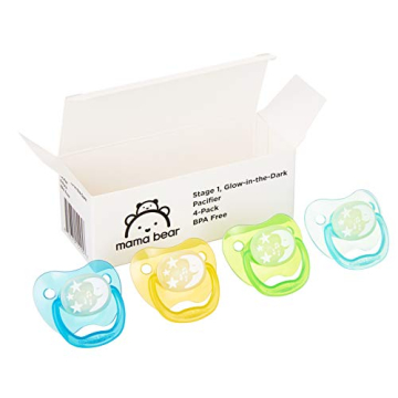 Mama Bear Glow-in-the-Dark Pacifiers for Infants 0-6M