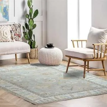Modern Oushak Rug Inspired by Vintage Luxury Designs