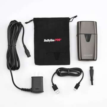 BaBylissPRO UVFOIL Double Foil UV-Disinfecting Metal Shaver