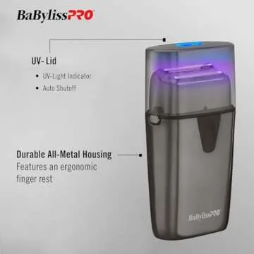 BaBylissPRO UVFOIL Double Foil UV-Disinfecting Metal Shaver