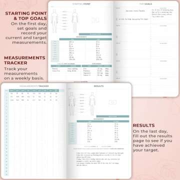 Clever Fox Food Journal Pro – Diet & Wellness Planner for Women & Men – Weight Loss Diary with Calorie Tracker – Food Log for Tracking Meals, Exercise & Weightloss - Undated, 7" x 10" Light Pink