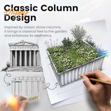 KING BIRD Raised Garden Bed 68"x 36"x 12" Galvanized Steel Metal Outdoor Garden Planter Box Kit with 2 Pairs of Gloves (Dark Grey)