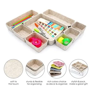 Welaxy Felt Drawer Organizer Trays - Stylish Desk Storage Solution