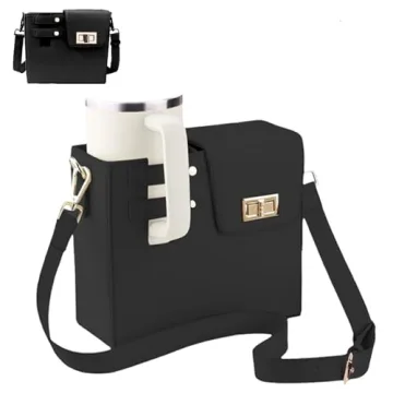 PUENBKO Outdoor Portable Crossbody Water Cup Storage Bag: Stylish & Functional