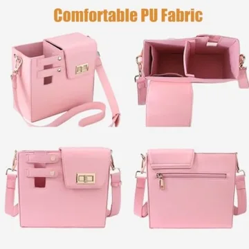 PUENBKO Crossbody Bag with Water Bottle Holder