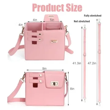 PUENBKO Crossbody Bag with Water Bottle Holder