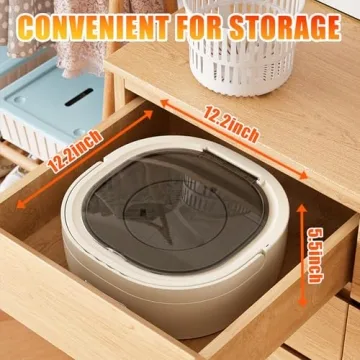 Portable Mini Washing Machine 16L for Delicates and Travel