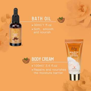 Luxury Honey Almond Bath & Body Gift Set for Women