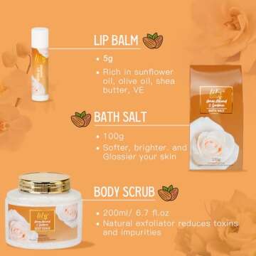 Luxury Honey Almond Bath & Body Gift Set for Women