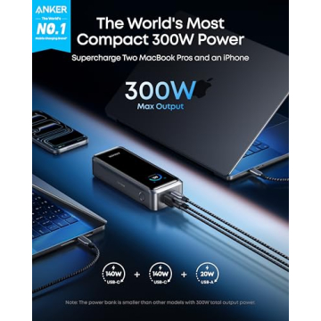 Anker Prime Power Bank: 26,250mAh Portable Charger with 300W Output and Smart Features