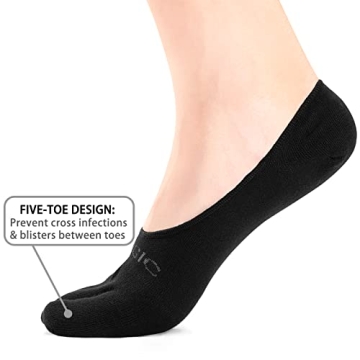 aomagic Invisible Toe Socks for Men and Women - 3 Pairs