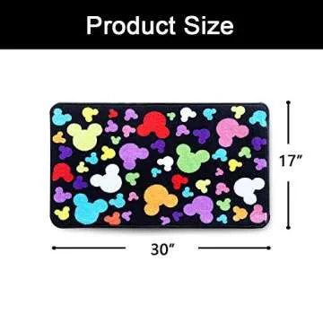 J.Ehonace Mickey Mouse Rugs - Bathroom Rug, Indoor Outdoor Entrance Rug, Kitchen Rug, 18" x 30"