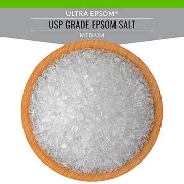 SaltWorks Ultra Epsom Bath Salt, Unscented, Medium Grain, 18 Pound Bag