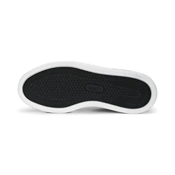 PUMA Womens Smash Platform V3 Sneaker, PUMA Womens White-PUMA Womens Black-PUMA Womens Gold, 8.5
