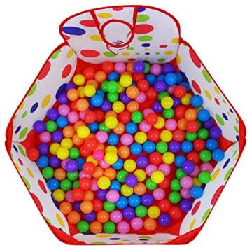 Dreampark Kids Ball Pit Playpen with Fun Basketball Hoop