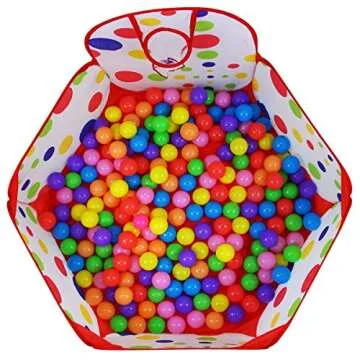 Dreampark Kids Ball Pit Playpen with Fun Basketball Hoop