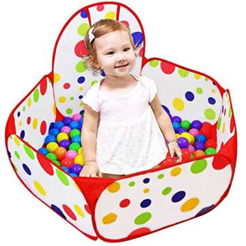 Dreampark Kids Ball Pit Playpen with Fun Basketball Hoop