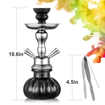 Compact 2 Hose Hookah Set for Portable Enjoyment