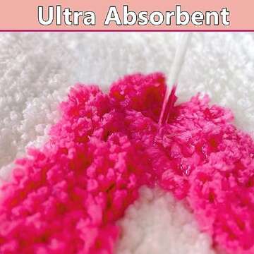 Qleewei Get Naked Bath Mat Fun Bathroom Rugs Soft Non Slip Cute Bath Rugs Funny Bathroom Decor for Bedroom (Pink, 32'' x 20'')