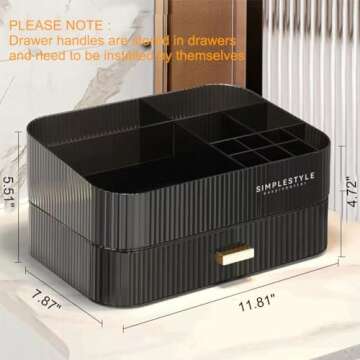 MIUOPUR Stackable Makeup Organizer - Perfect for Vanity