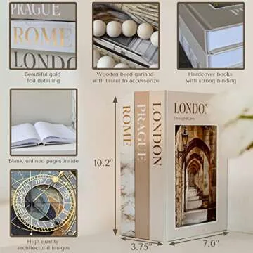 Elegant Decorative Blank Books for Home Decor