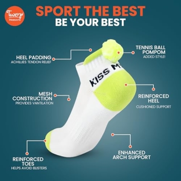 Stylish FUN TENNIS SOCKS - Comfy Gifts for Her