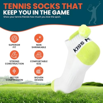Stylish FUN TENNIS SOCKS - Comfy Gifts for Her