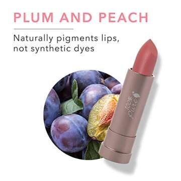 100% PURE Cocoa Butter Matte Lipstick Full Stay All Day Coverage, Lasting Moisturizing & Softening Natural Lip Color for All Skin Tones, Vegan Fruit Pigmented Pink Canyon (Dusty Pink) - 0.15 oz