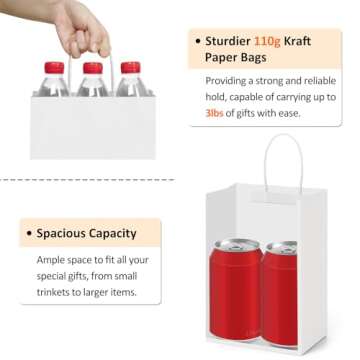Eco-Friendly BagDream Small Kraft Paper Gift Bags Bulk