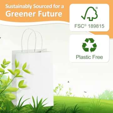 Eco-Friendly BagDream Small Kraft Paper Gift Bags Bulk