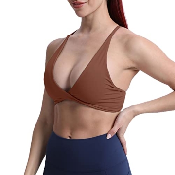 Aoxjox Women's Backless Sports Bra for Stylish Workouts