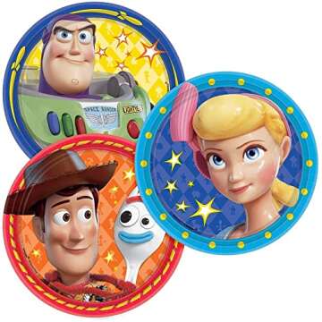 Party City Toy Story 4 Kits Birthday Party Supplies for 8 Guests, 105 Pieces, Includes Tableware and...