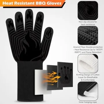 BBQ Gloves for Safe Grilling and Cooking with Style