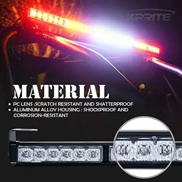 Xprite 36" Rear LED Chase Light Bars, All in One w/Strobe Brake Reverse Turn Signal Light for RZR Yamaha, Can-Am Maverick X3, ATV, UTV, Side by Side and Off Road Vehicles - RYWWYR