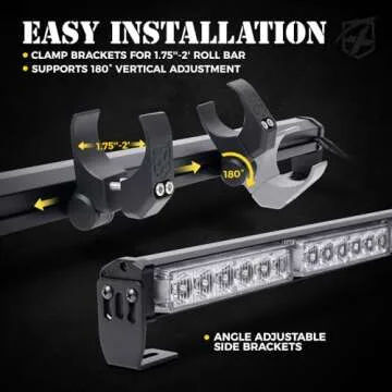 Xprite 36" Rear LED Chase Light Bars, All in One w/Strobe Brake Reverse Turn Signal Light for RZR Yamaha, Can-Am Maverick X3, ATV, UTV, Side by Side and Off Road Vehicles - RYWWYR