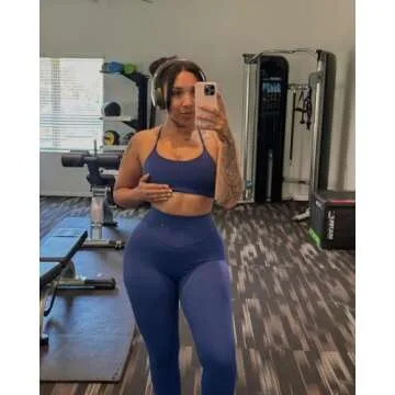 Aoxjox Women's Workout Sports Bras Fitness Backless Padded Ivy Low Impact Bra Yoga Crop Tank Top (Na...